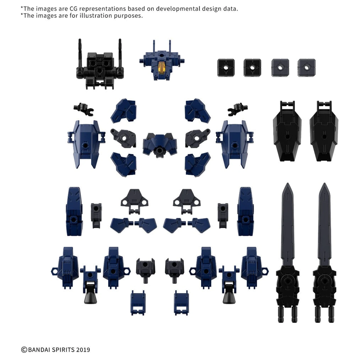 30MM 1/144 Option Parts Set 25 Full Armor Unit 3 Multi-Joint kiegészítő csomag 30 Minutes Missions termékfotó