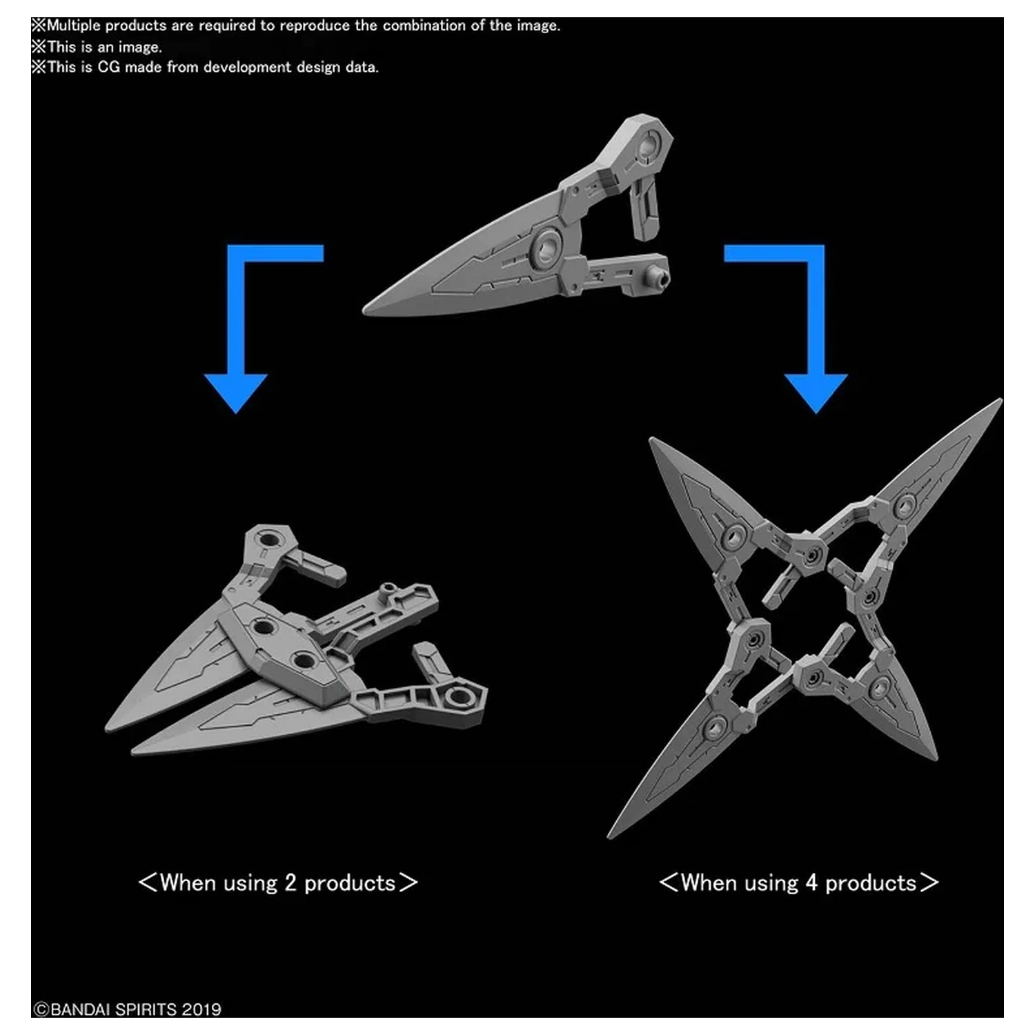 30MM 1/144 Option Weapon 1 for Rabiot modell készlet kiegészítő csomag termékfotó