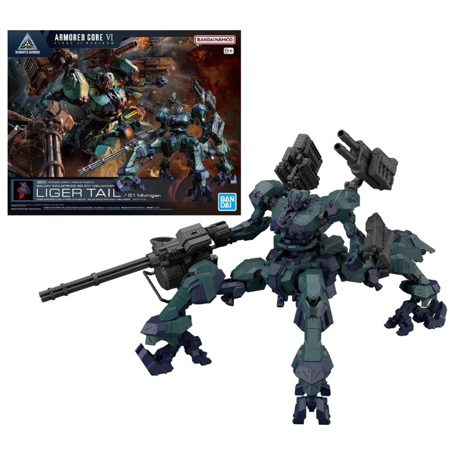 30MM Armored Core VI BD-011 Melander Liger Tail modell készlet termékfotó