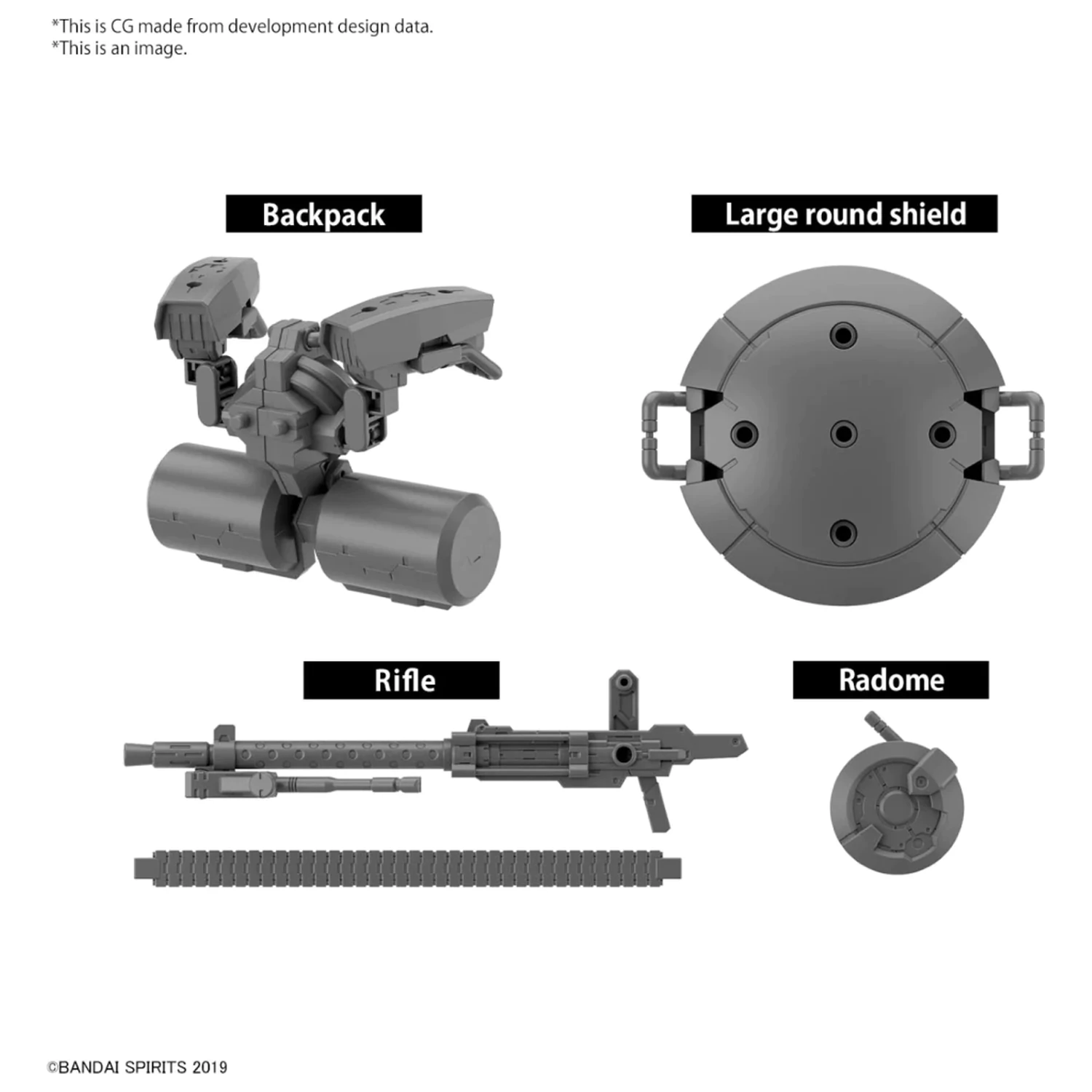 30MM Customize Weapons (Heavy Weapon 2) modell készlet kiegészítő termékfotó