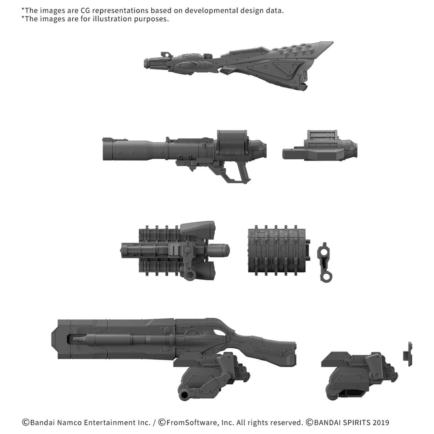30MM Option Parts csomag Armored Core VI Fires Of Rubicon Weapon Set 09 kiegészítő csomag termékfotó