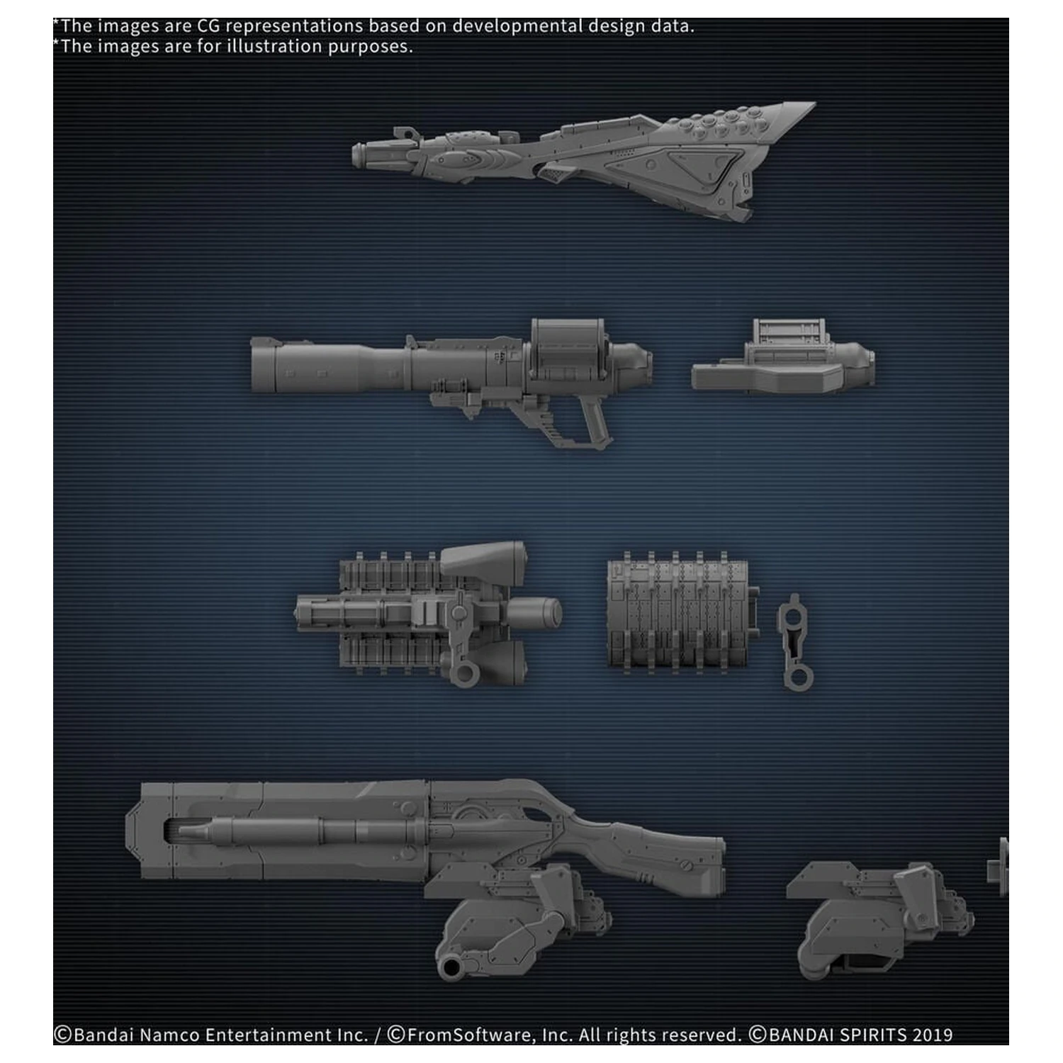 30MM Option Parts csomag Armored Core VI Fires Of Rubicon Weapon Set 09 kiegészítő csomag termékfotó