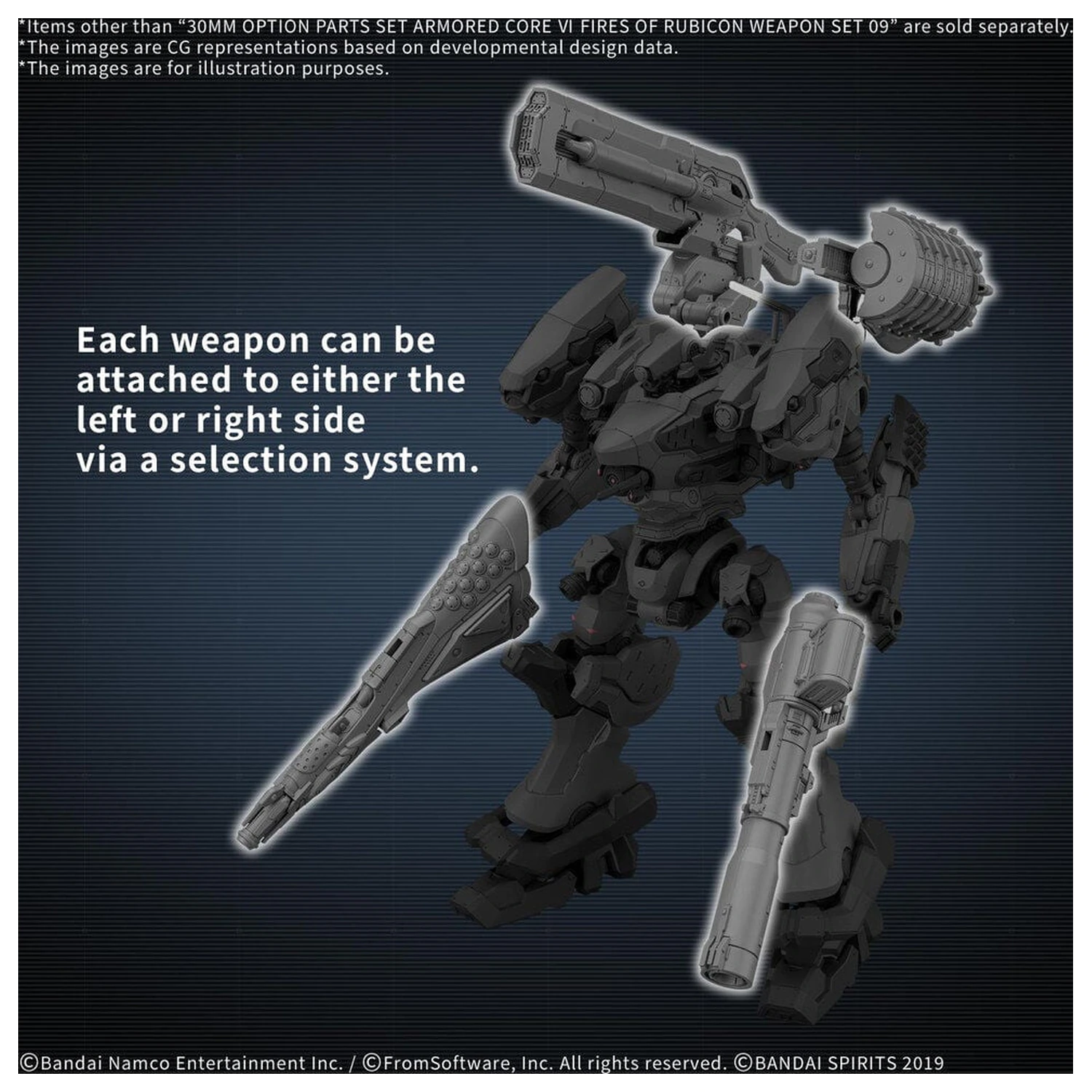 30MM Option Parts csomag Armored Core VI Fires Of Rubicon Weapon Set 09 kiegészítő csomag termékfotó