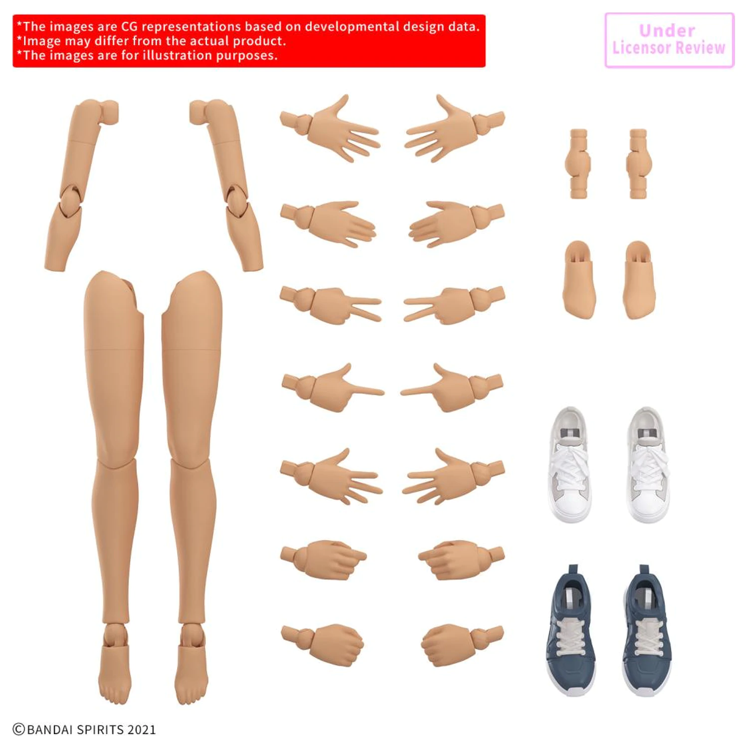 30MS Option Body Parts Arm Parts & Leg Parts S (Color C) modell készlet kiegészítő csomag termékfotó