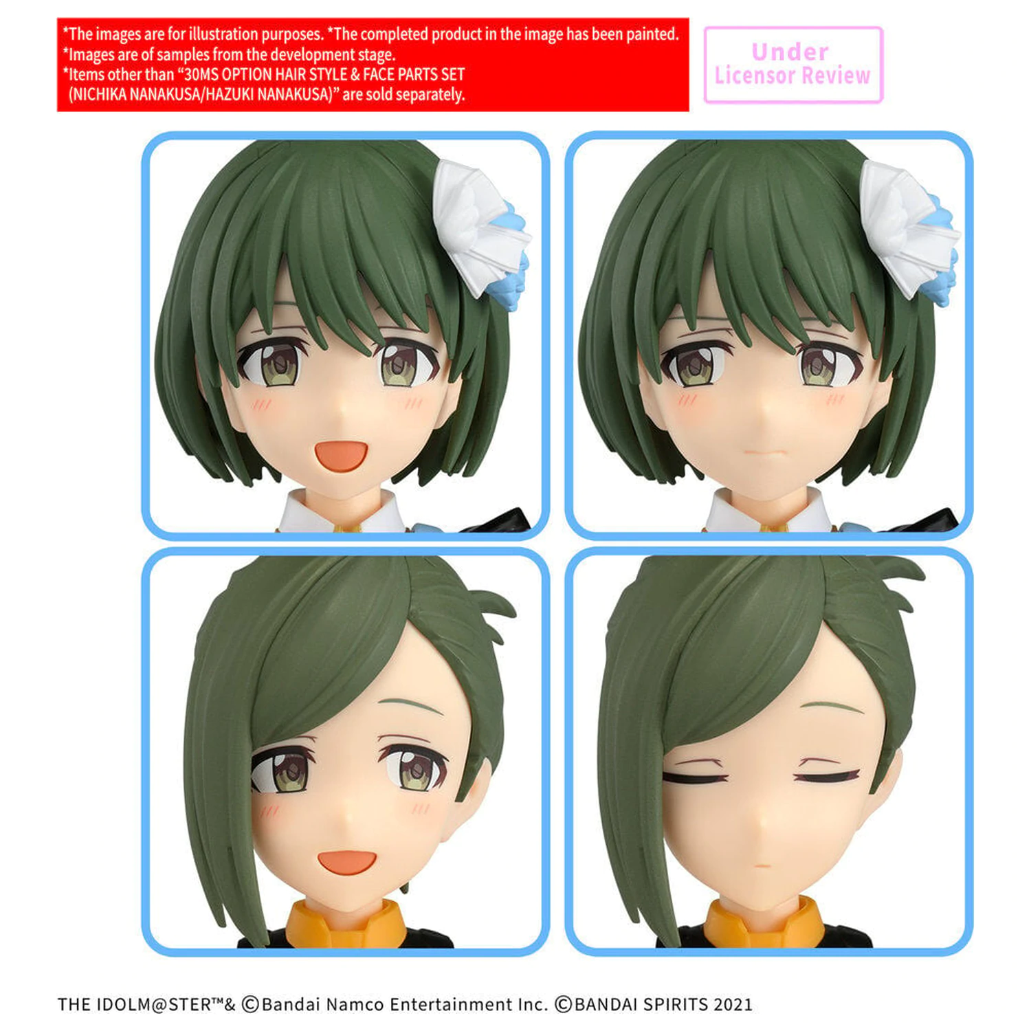 30MS Option Hair Style & Face Parts Set Nichika Hazuki Nanakusa Accessory 30 Minutes Sisters figura mkiegészítő csomag termékfotó