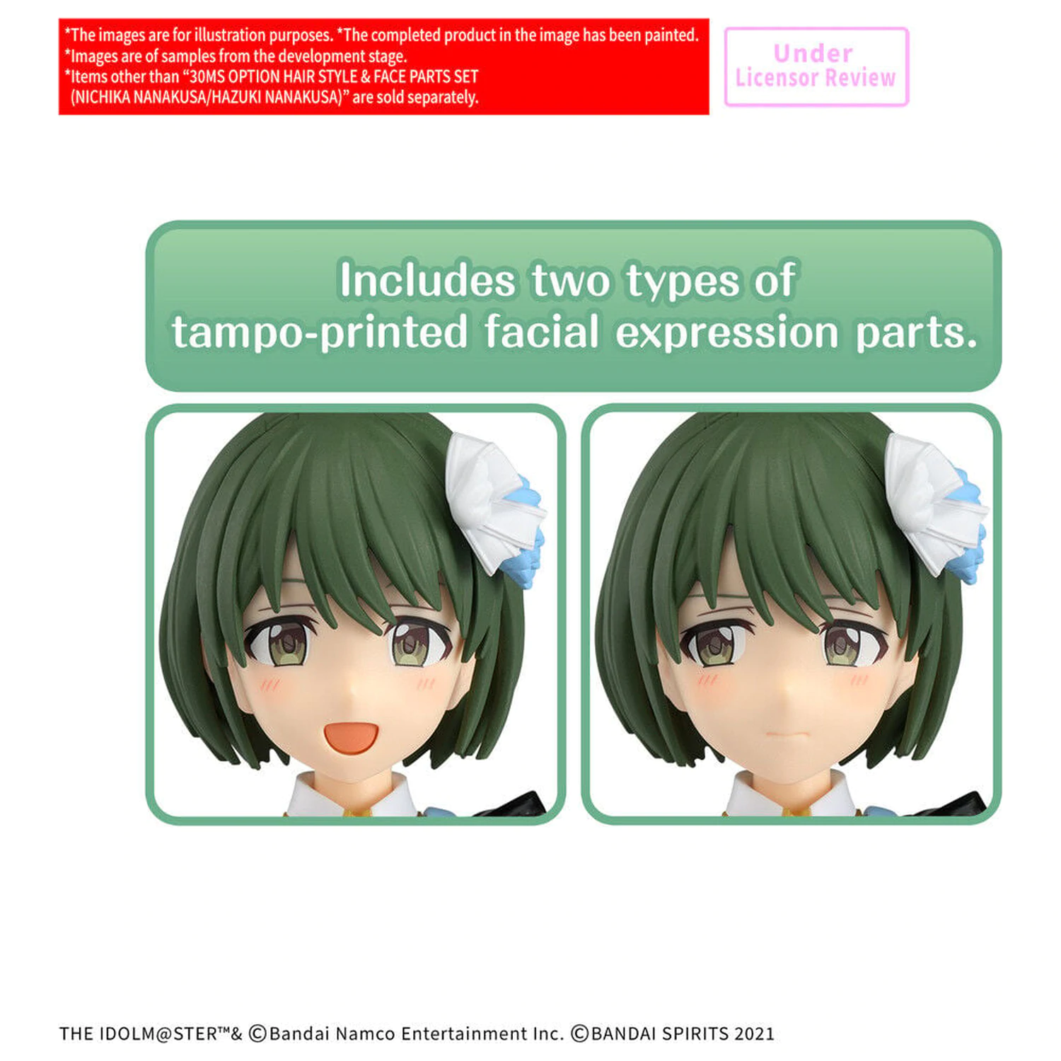 30MS Option Hair Style & Face Parts Set Nichika Hazuki Nanakusa Accessory 30 Minutes Sisters figura mkiegészítő csomag termékfotó