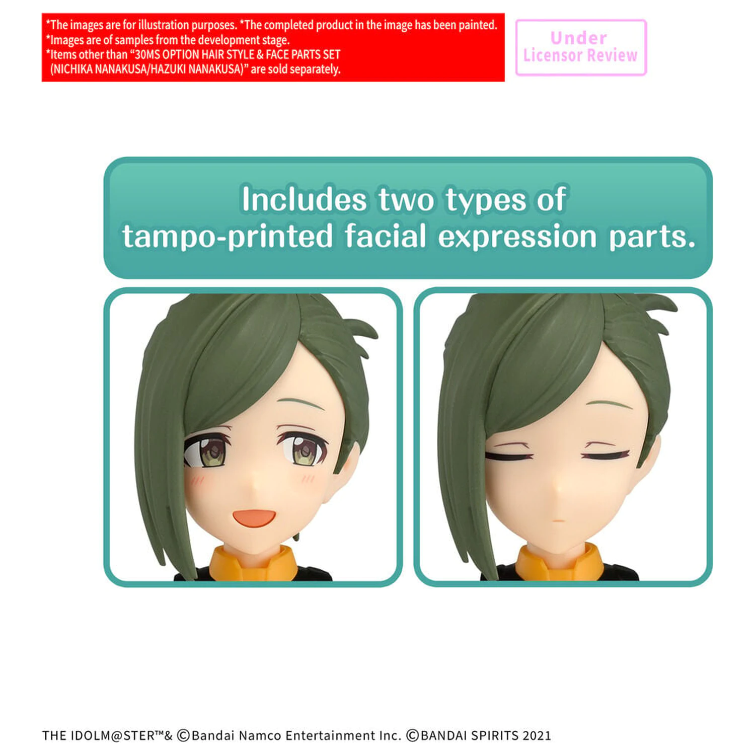 30MS Option Hair Style & Face Parts Set Nichika Hazuki Nanakusa Accessory 30 Minutes Sisters figura mkiegészítő csomag termékfotó
