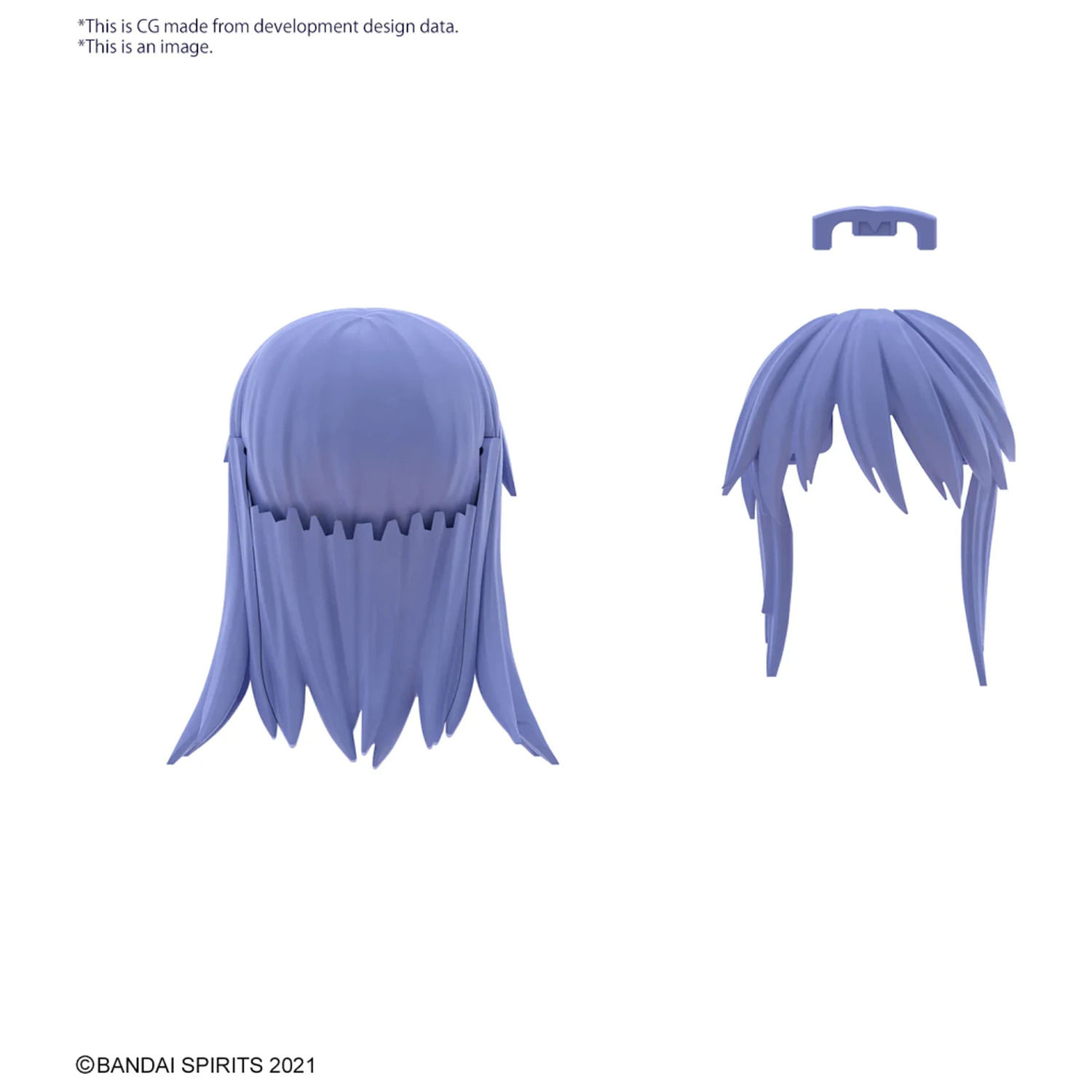30MS Option Hair Style Parts Vol.8 All 4 Types modell készlet kiegészítő csomag termékfotó