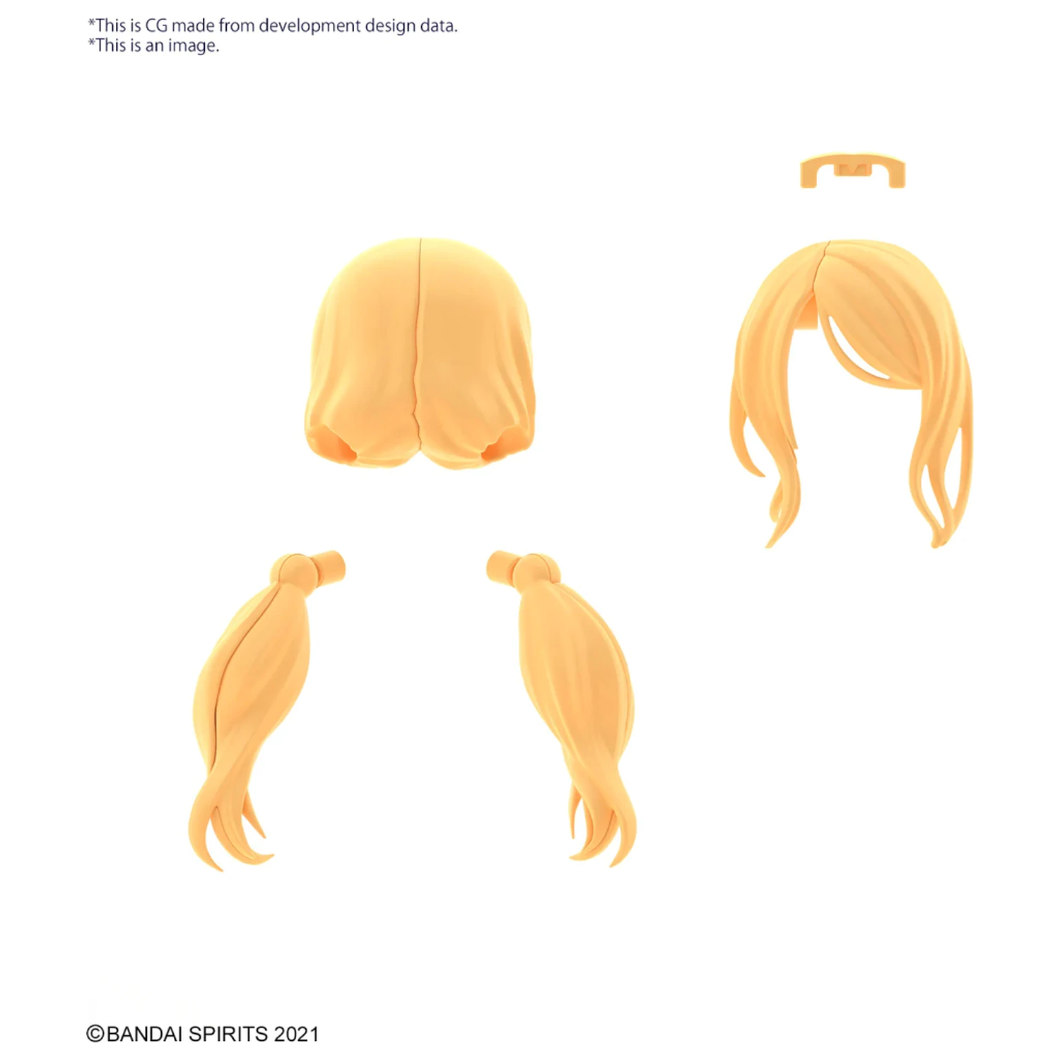 30MS Option Hair Style Parts Vol.8 All 4 Types modell készlet kiegészítő csomag termékfotó