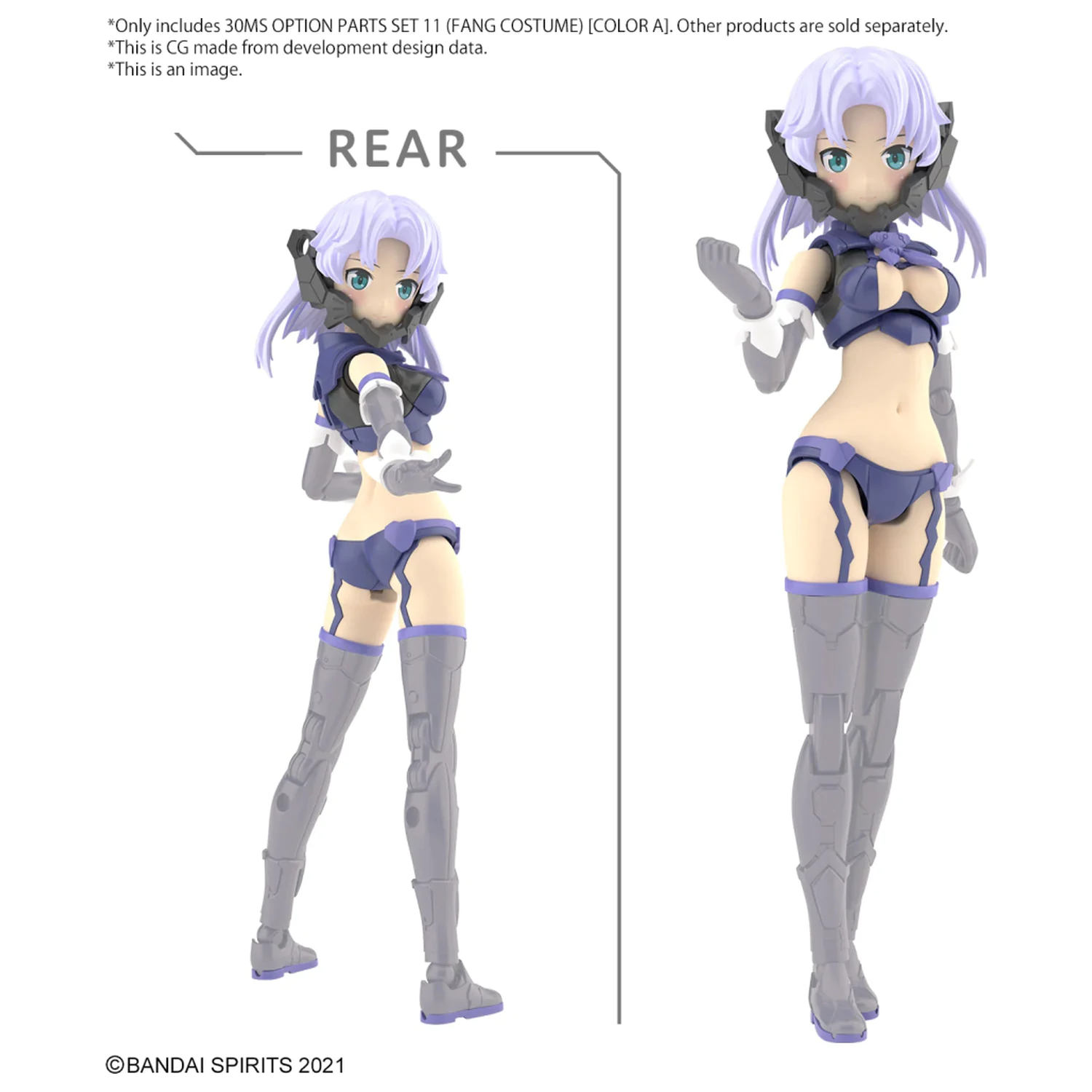 30MS Option Parts csomag 11 (Fang Costume) Color A modell készlet kiegészítő csomag termékfotó