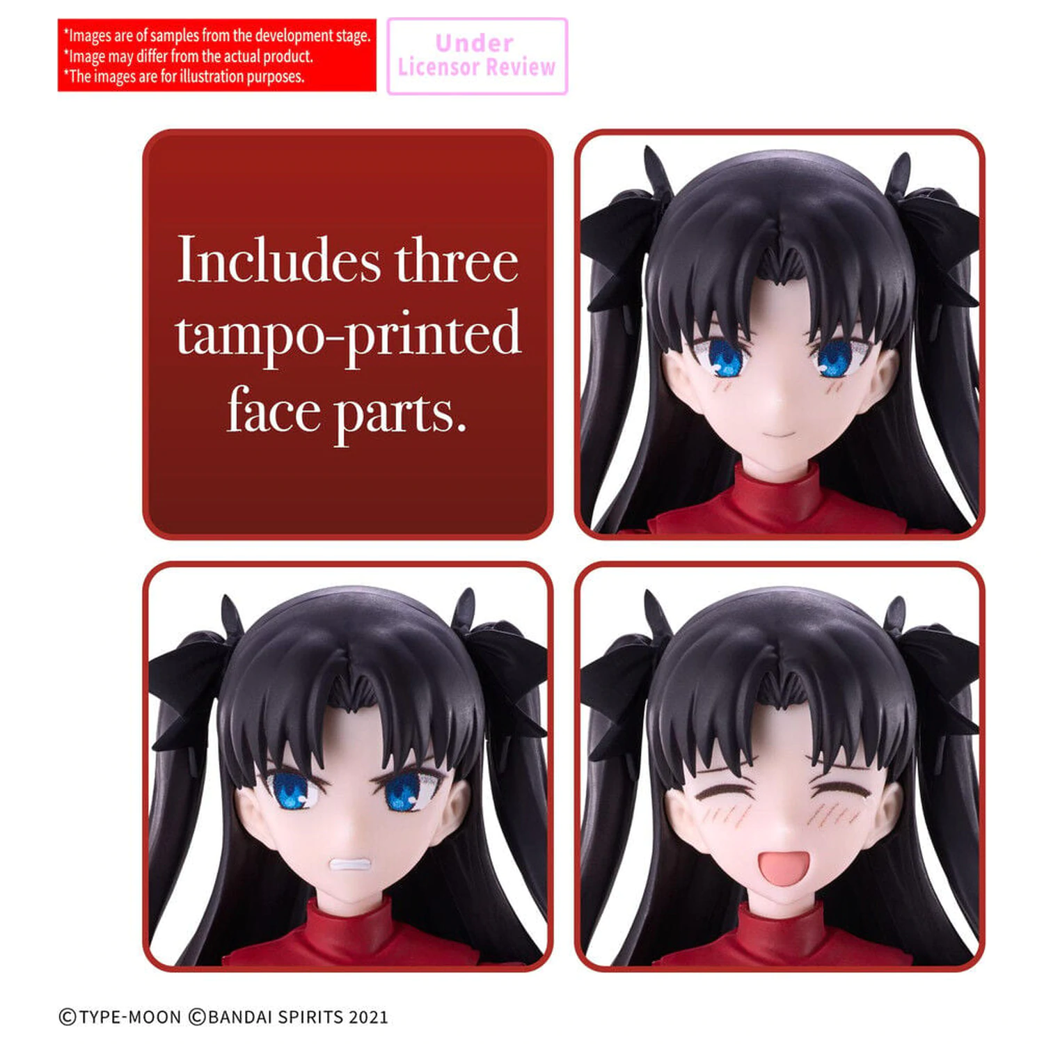 30MS Rin Tohsaka modell készlet Base figura 30 Minutes Sisters Fate Stay Night termékfotó