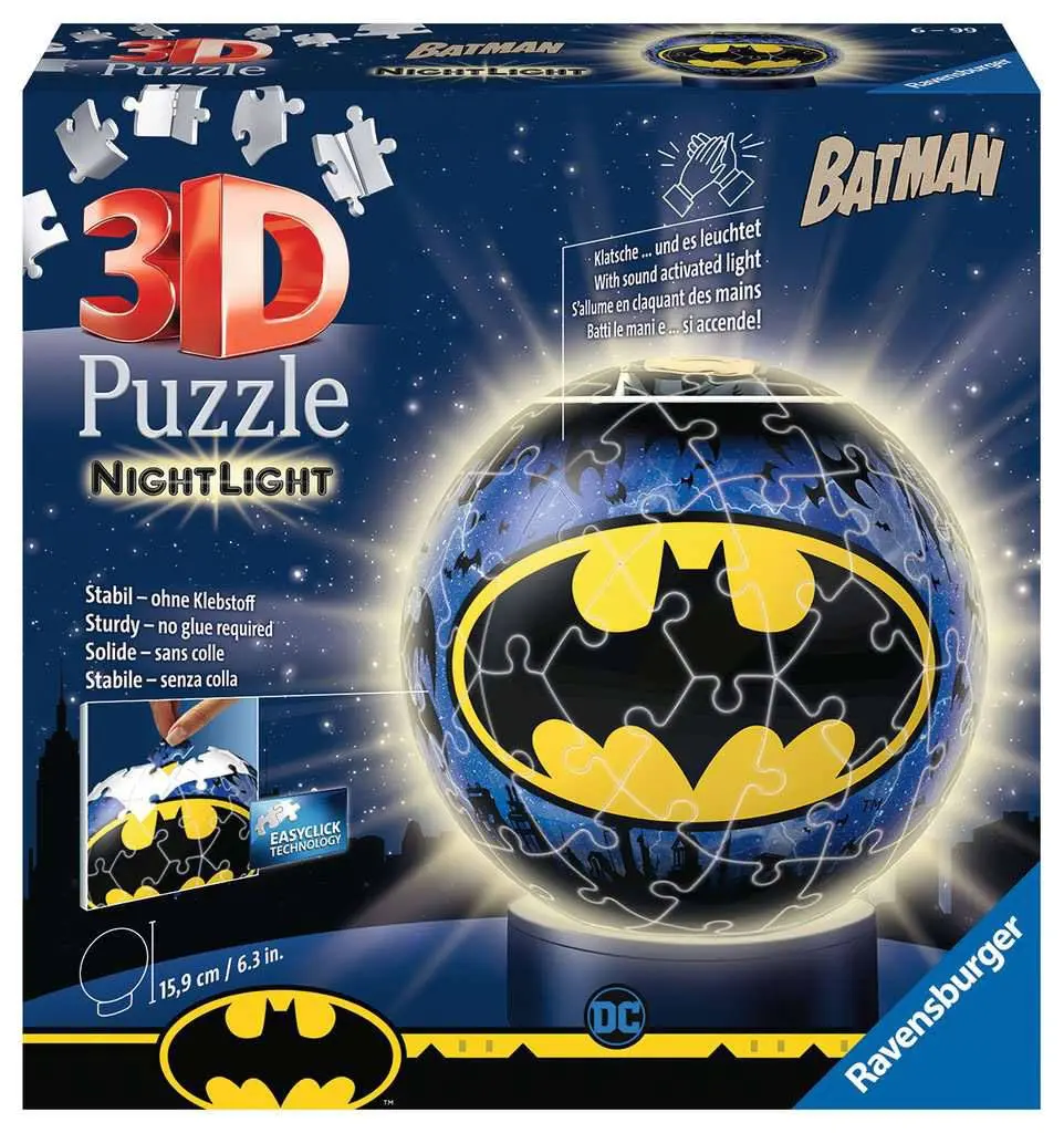 3D Puzzle Puzzle Ball Batman éjjeli lámpa termékfotó