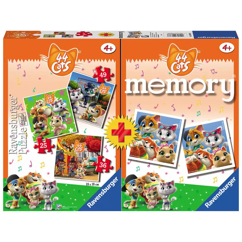 44 Cats 3 puzzle és memóriajáték csomag termékfotó