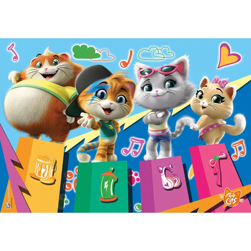 44 Cats puzzle 104db-os termékfotó
