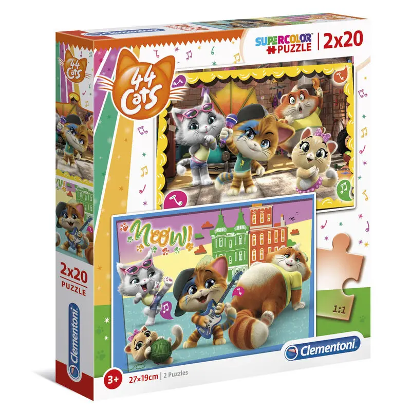 44 Cats puzzle 2x20db-os termékfotó