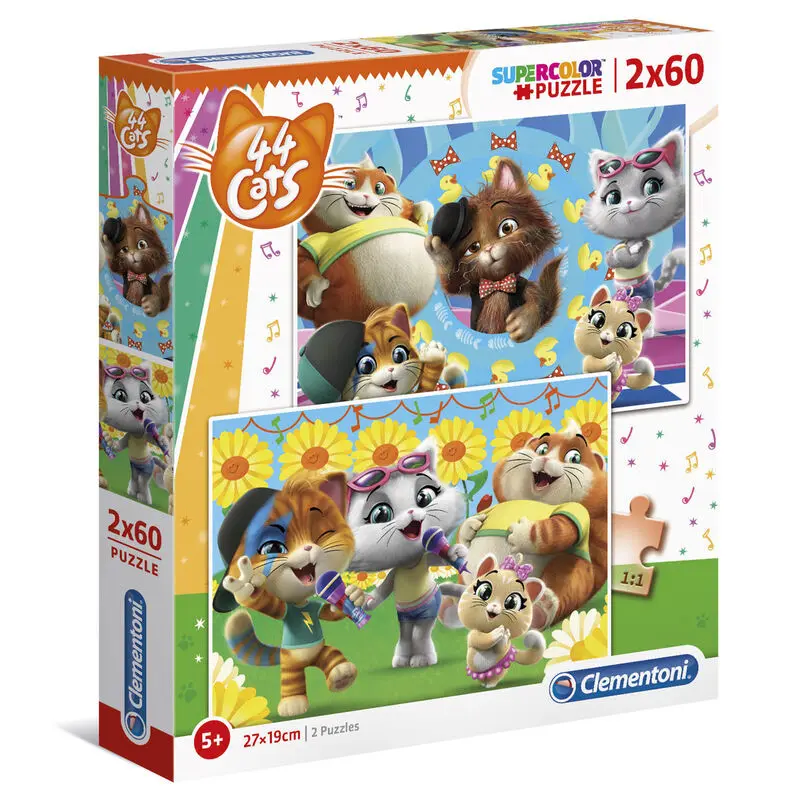44 Cats puzzle 2x60db-os termékfotó