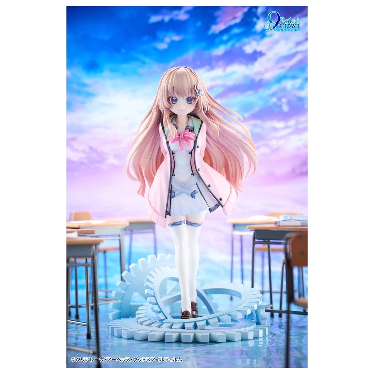 9-nine- PVC figura 1/6 Ruler's Crown Miyako Kujo 25 cm termékfotó
