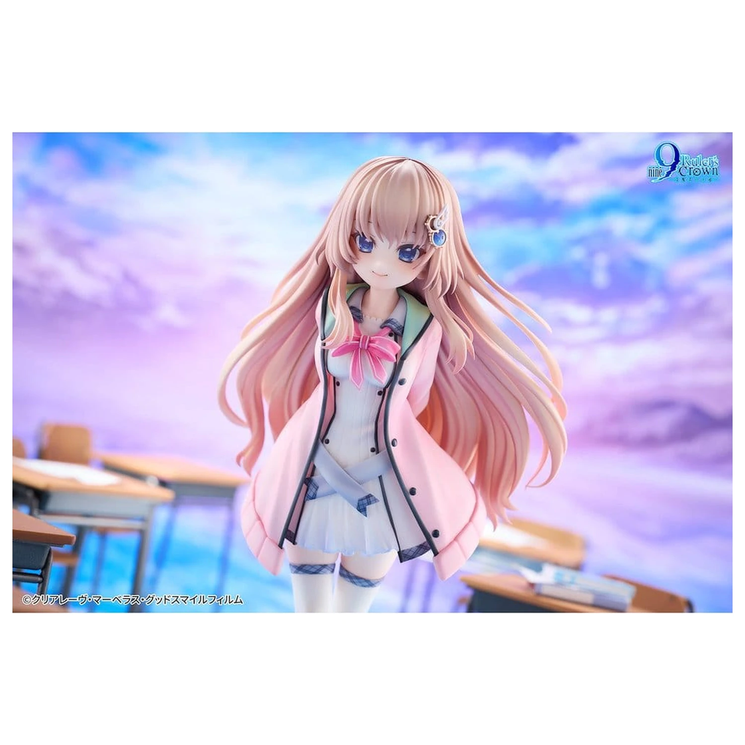 9-nine- PVC figura 1/6 vonalzó's Crown Miyako Kujo Deluxe Edition 25 cm termékfotó