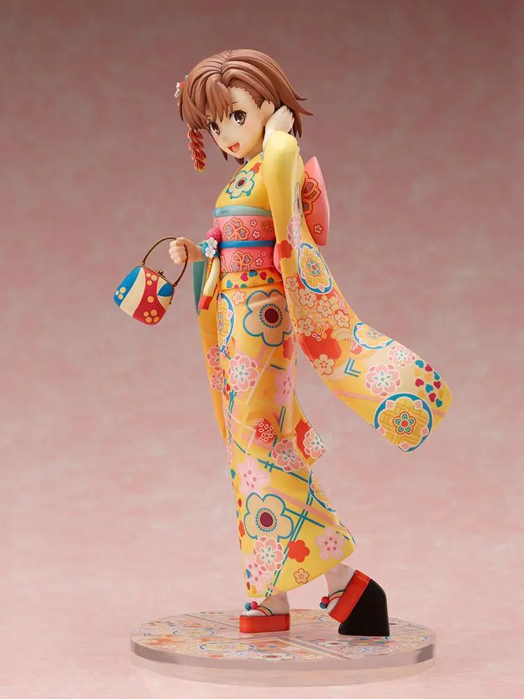 A Certain Scientific Railgun T 1/7 Mikoto Misaka Furisode Version PVC szobor figura 24 cm termékfotó
