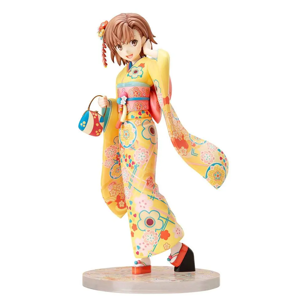 A Certain Scientific Railgun T 1/7 Mikoto Misaka Furisode Version PVC szobor figura 24 cm termékfotó