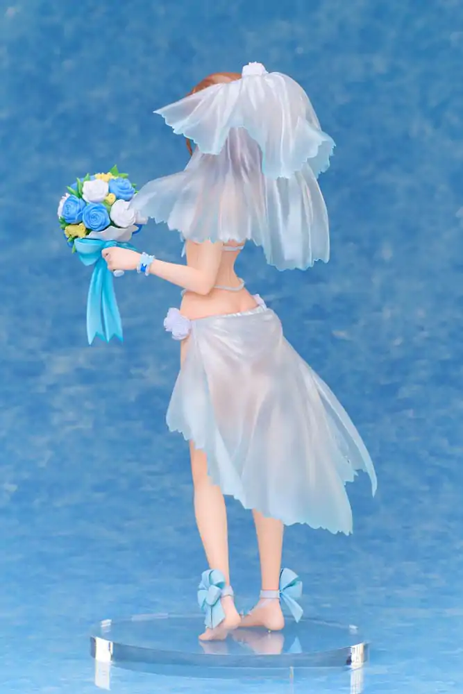 A Certain Scientific Railgun T 1/7 Mikoto Misaka Wedding Swimsuit Ver. PVC szobor figura 25 cm termékfotó