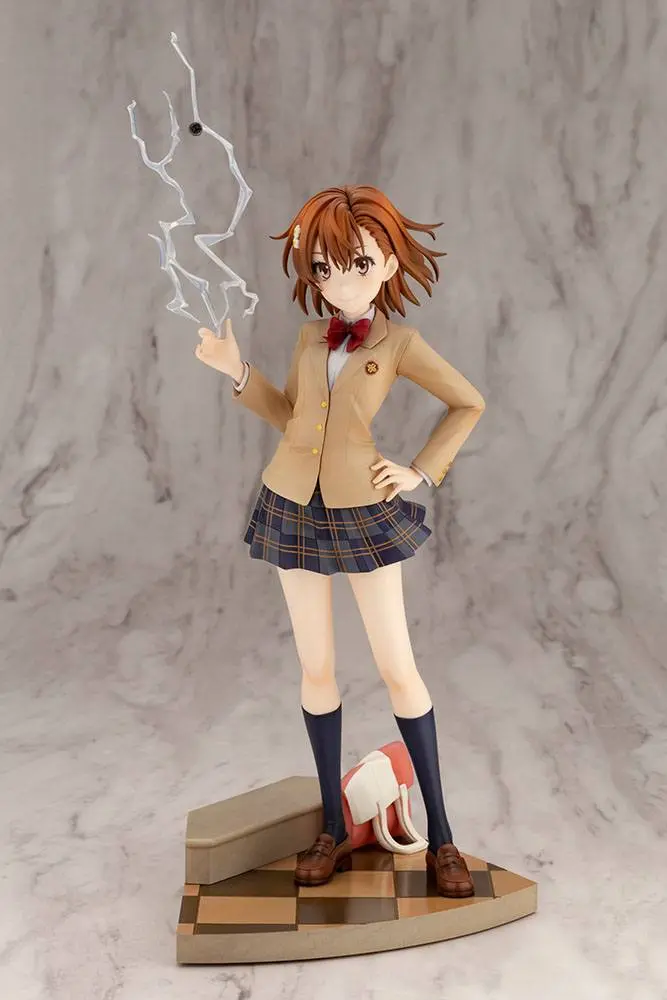 A Certain Scientific Railgun T 1/7 Misaka Mikoto 15th Anniversary Ver. Kotobukiya Luxury Ver. PVC szobor figura 30 cm termékfotó