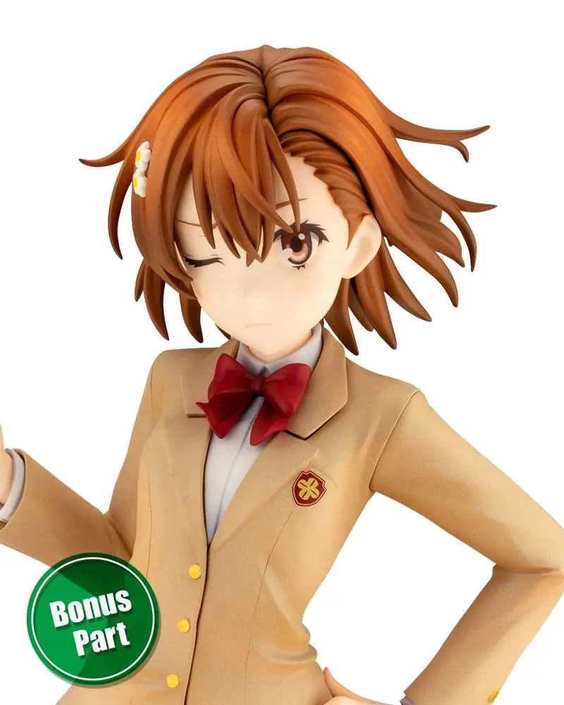 A Certain Scientific Railgun T 1/7 Misaka Mikoto 15th Anniversary Ver. Kotobukiya Luxury Ver. PVC szobor figura 30 cm termékfotó