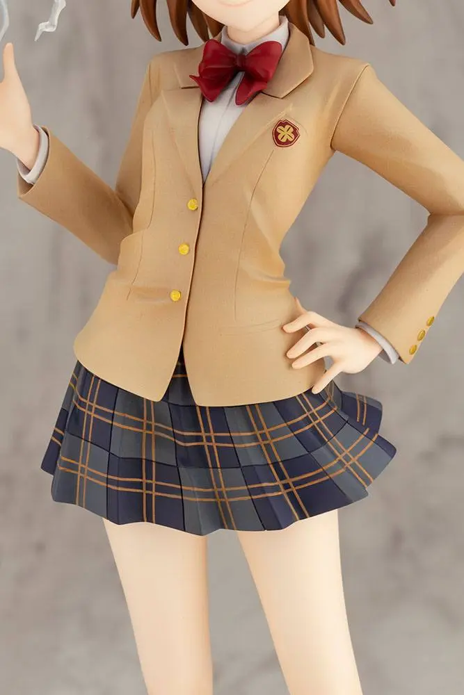 A Certain Scientific Railgun T 1/7 Misaka Mikoto 15th Anniversary Ver. Kotobukiya Luxury Ver. PVC szobor figura 30 cm termékfotó