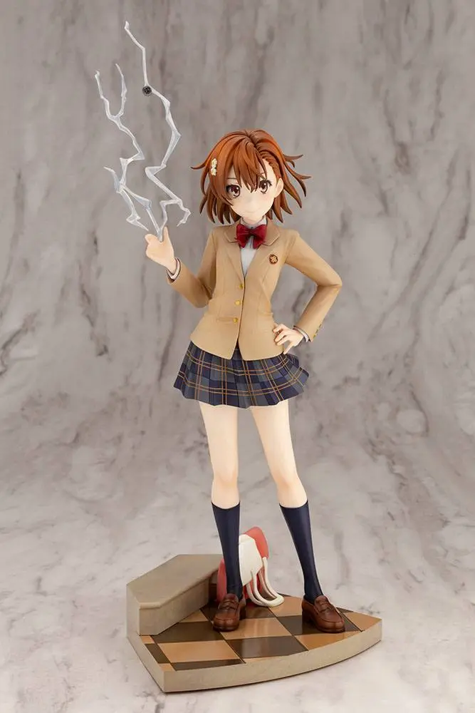 A Certain Scientific Railgun T 1/7 Misaka Mikoto 15th Anniversary Ver. Kotobukiya Luxury Ver. PVC szobor figura 30 cm termékfotó