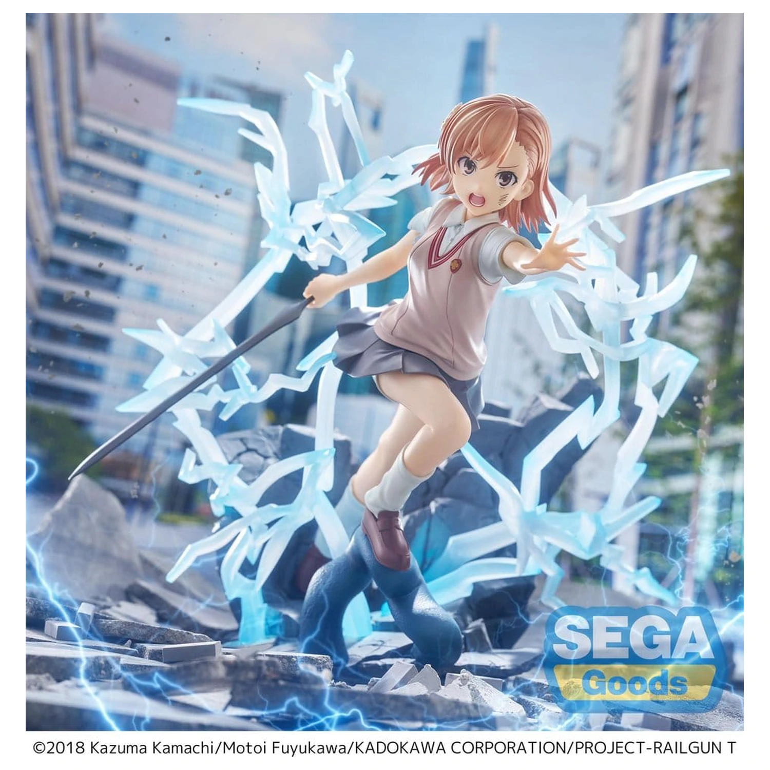 A Certain Scientific Railgun T FIGURIZMa Mikoto Misaka PVC figura 23 cm termékfotó