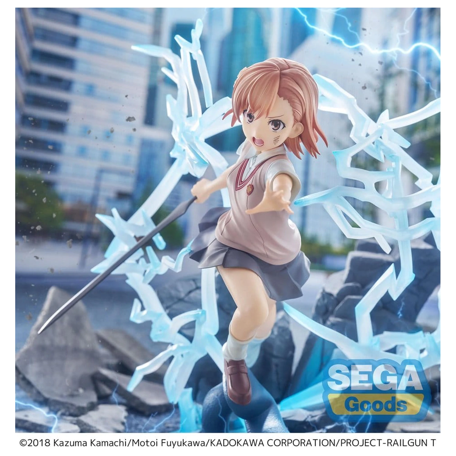 A Certain Scientific Railgun T FIGURIZMa Mikoto Misaka PVC figura 23 cm termékfotó