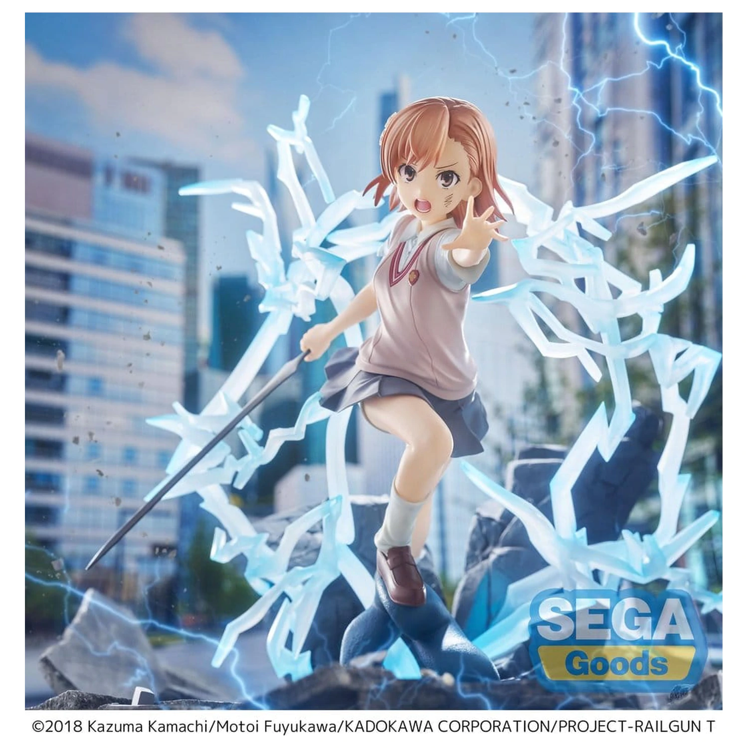 A Certain Scientific Railgun T FIGURIZMa Mikoto Misaka PVC figura 23 cm termékfotó
