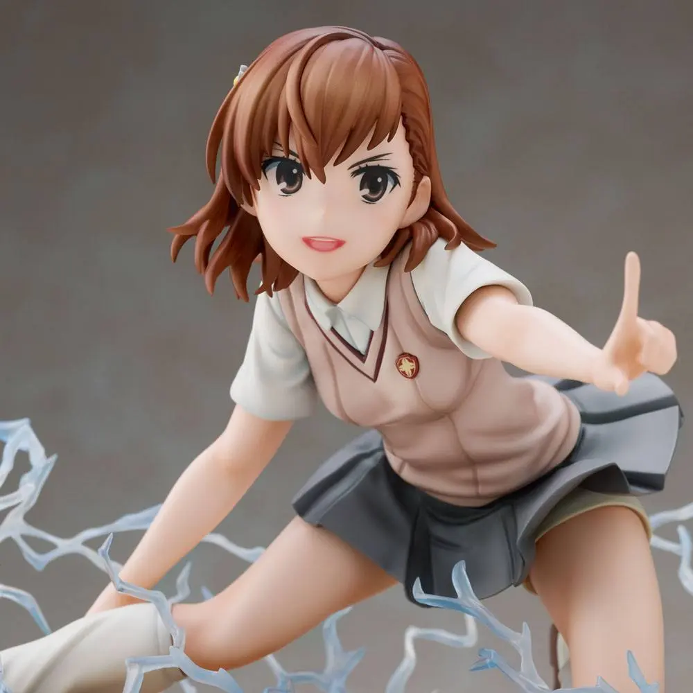 A Certain Scientific Railgun T Mikoto Misaka PVC szobor figura 14 cm termékfotó