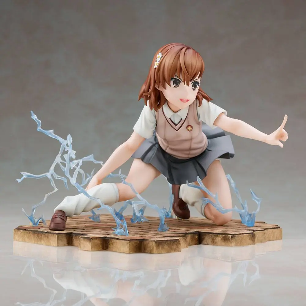 A Certain Scientific Railgun T Mikoto Misaka PVC szobor figura 14 cm termékfotó