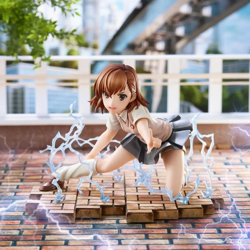 A Certain Scientific Railgun T Mikoto Misaka PVC szobor figura 14 cm termékfotó