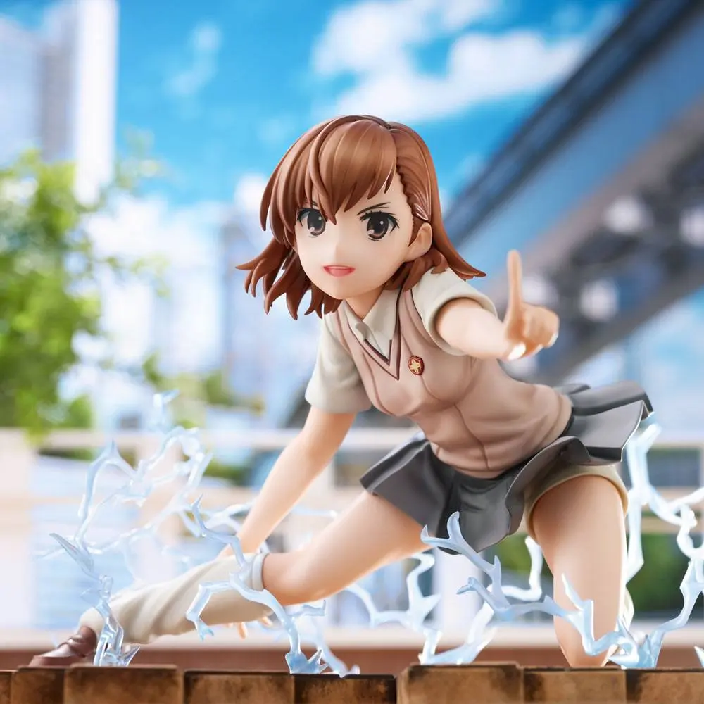 A Certain Scientific Railgun T Mikoto Misaka PVC szobor figura 14 cm termékfotó