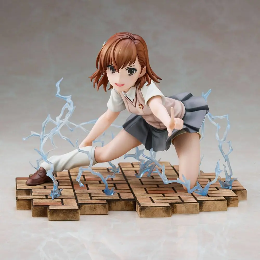 A Certain Scientific Railgun T Mikoto Misaka PVC szobor figura 14 cm termékfotó