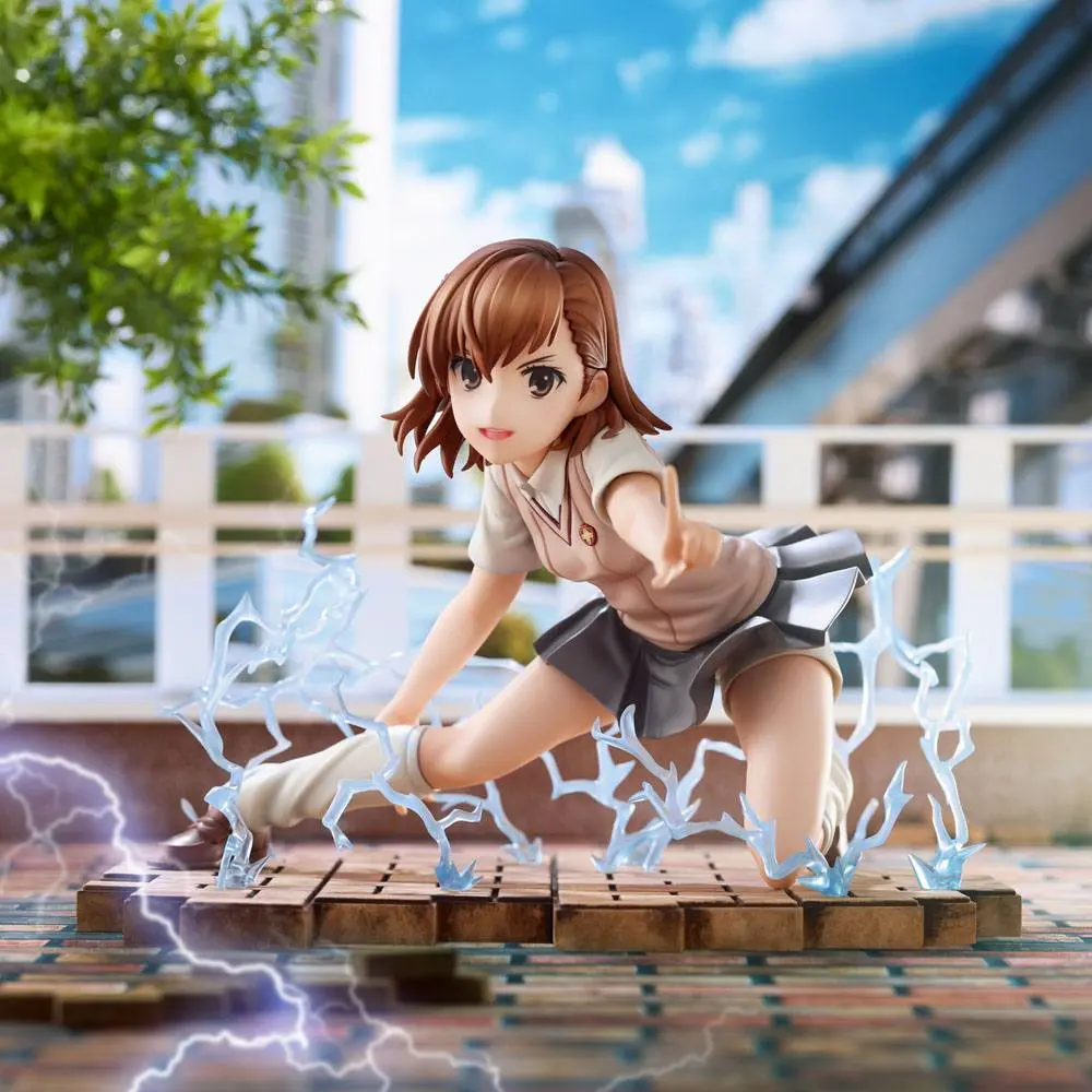 A Certain Scientific Railgun T Mikoto Misaka PVC szobor figura 14 cm termékfotó