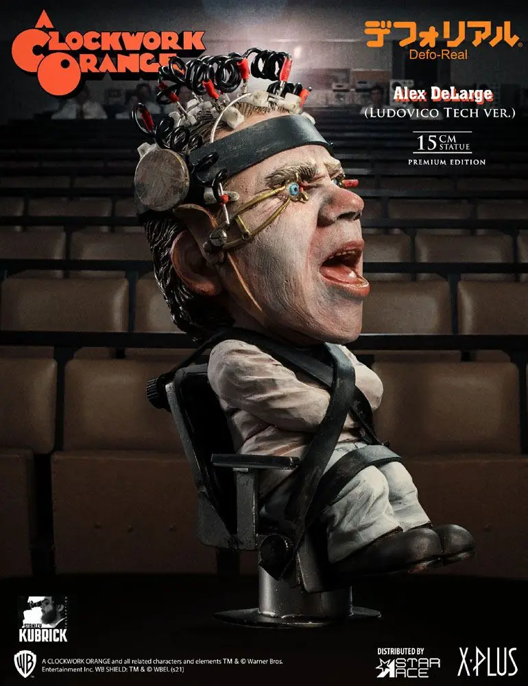 A Clockwork Orange Defo-Real Series Alex Denagy 2 Ludovico Tech Ver. szobor figura 15 cm termékfotó