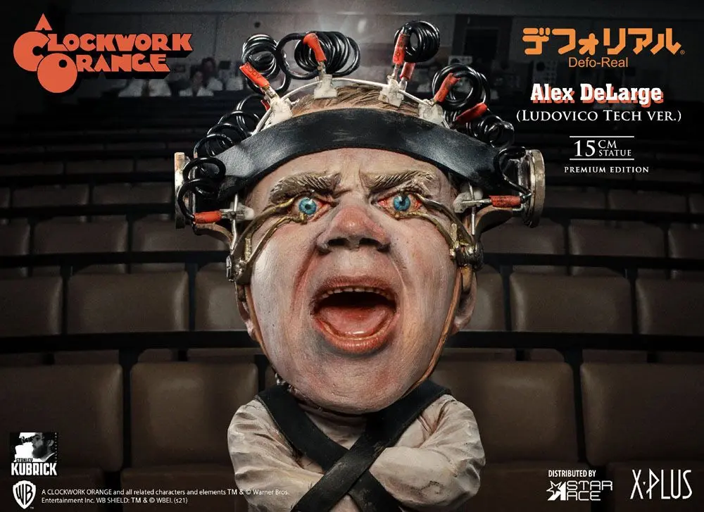 A Clockwork Orange Defo-Real Series Alex Denagy 2 Ludovico Tech Ver. szobor figura 15 cm termékfotó