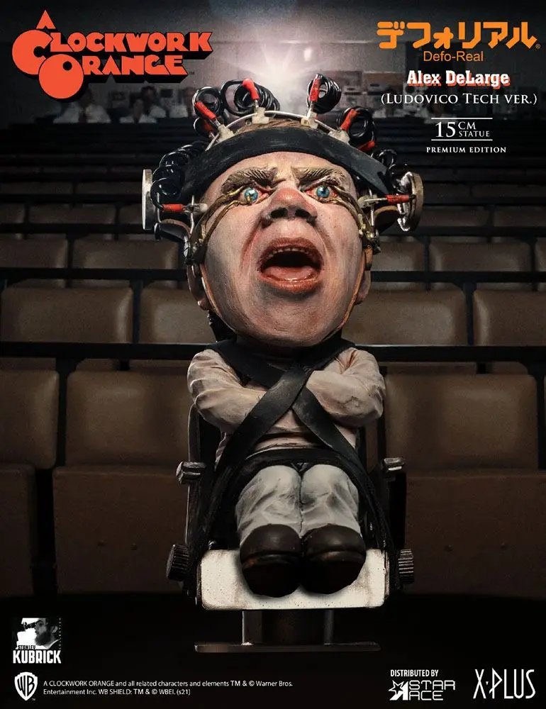 A Clockwork Orange Defo-Real Series Alex Denagy 2 Ludovico Tech Ver. szobor figura 15 cm termékfotó