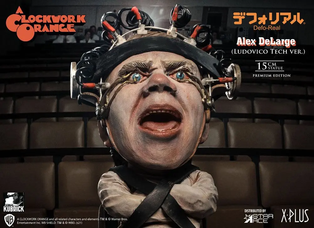 A Clockwork Orange Defo-Real Series Alex Denagy 2 Ludovico Tech Ver. szobor figura 15 cm termékfotó