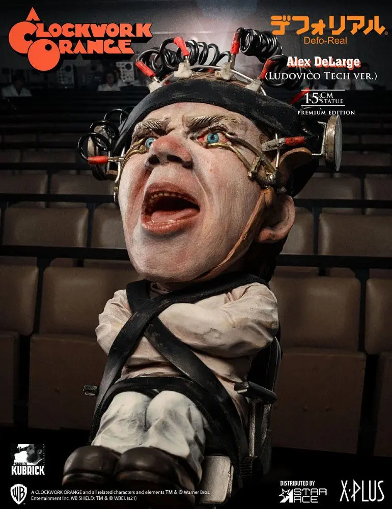 A Clockwork Orange Defo-Real Series Alex Denagy 2 Ludovico Tech Ver. szobor figura 15 cm termékfotó