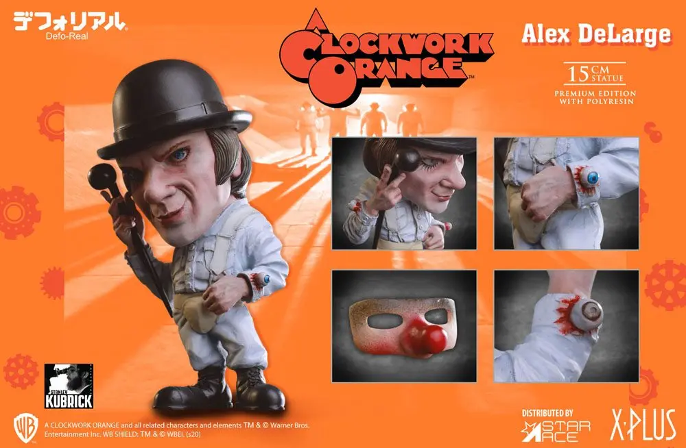 A Clockwork Orange Defo-Real Series Alex Denagy szobor figura 15 cm termékfotó