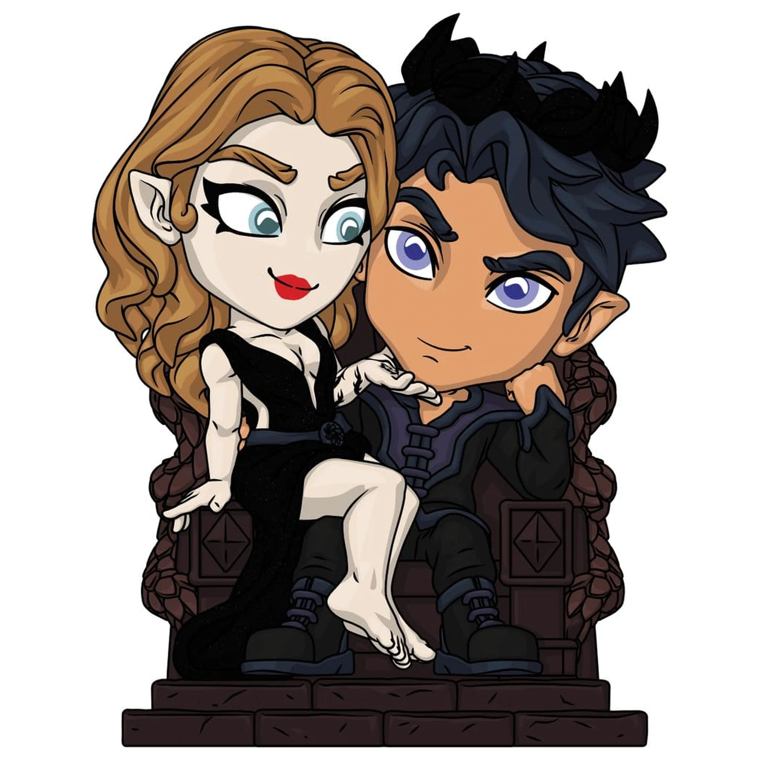 A Court of Thorns and Roses Vinyl figura Feyre And Rhysand 12 cm termékfotó