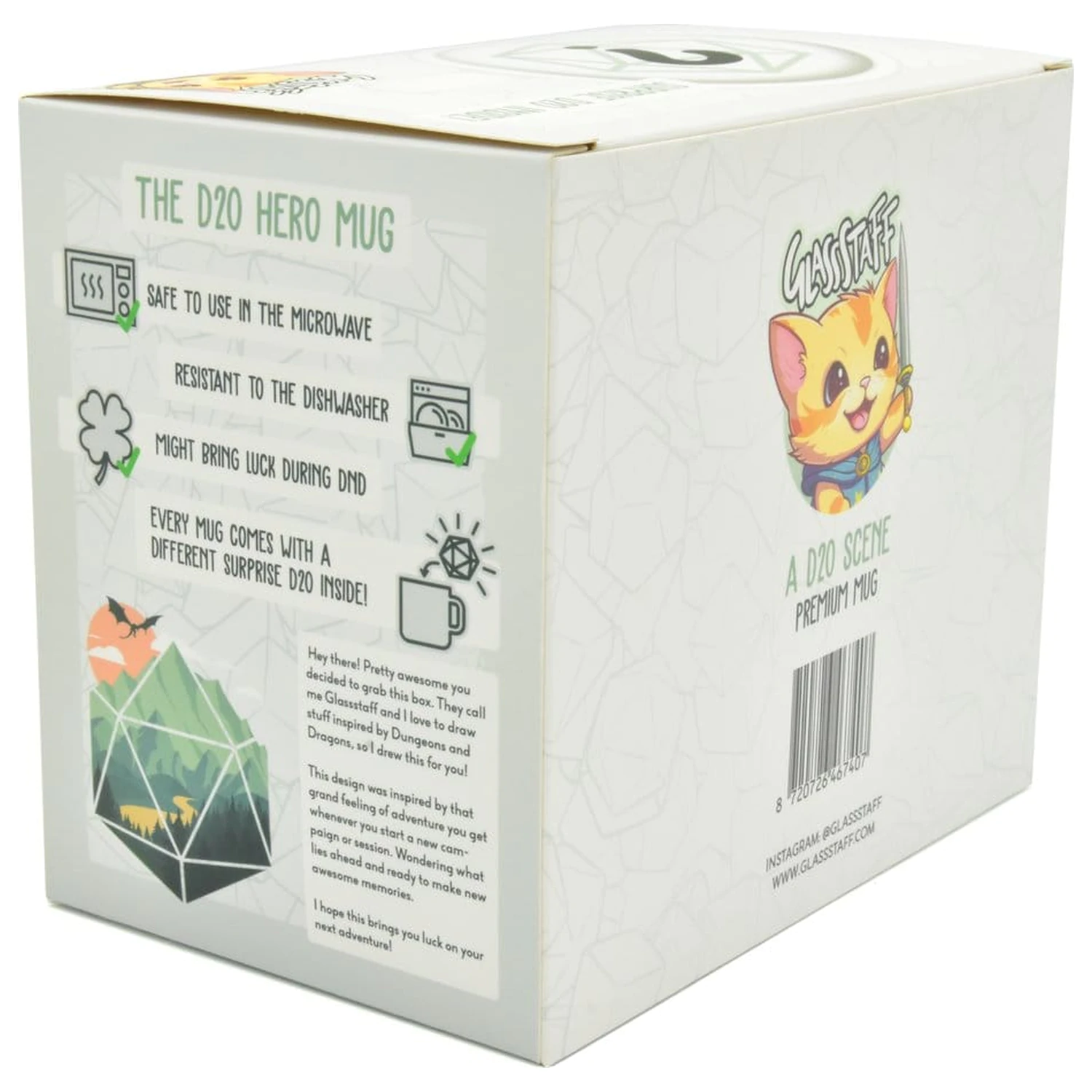 A D20 Scene ajándékcsomag bögre & dobókocka termékfotó