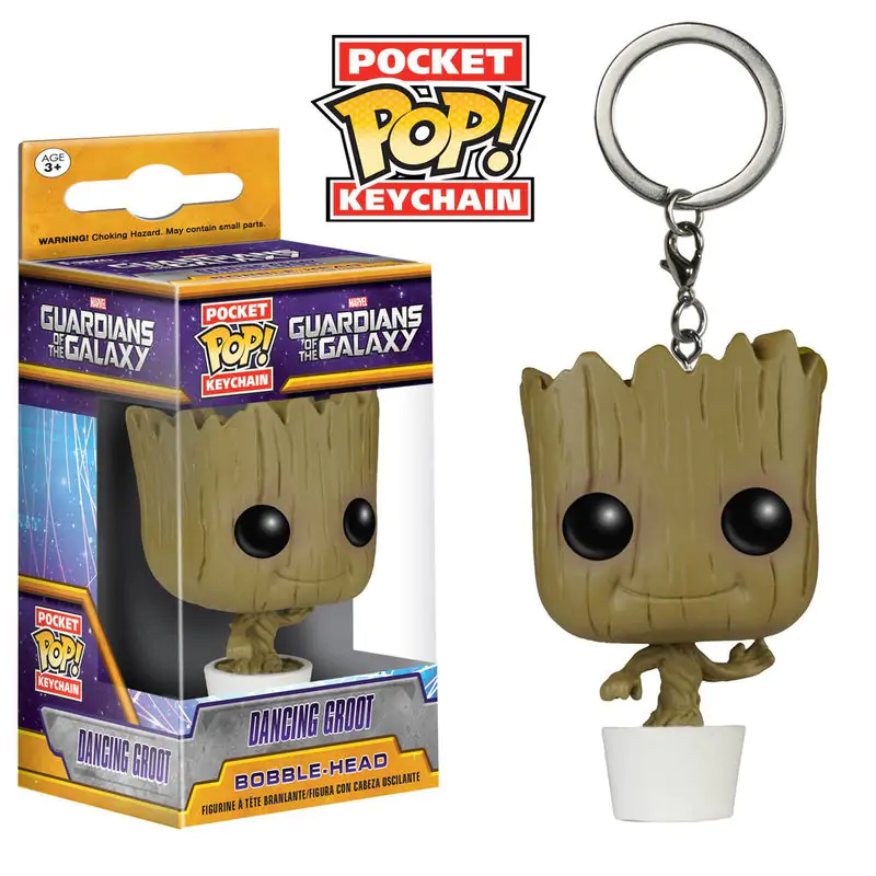 A galaxis örzői Funko Pocket POP! Vinyl kulcstartó Dancing Groot 4 cm termékfotó