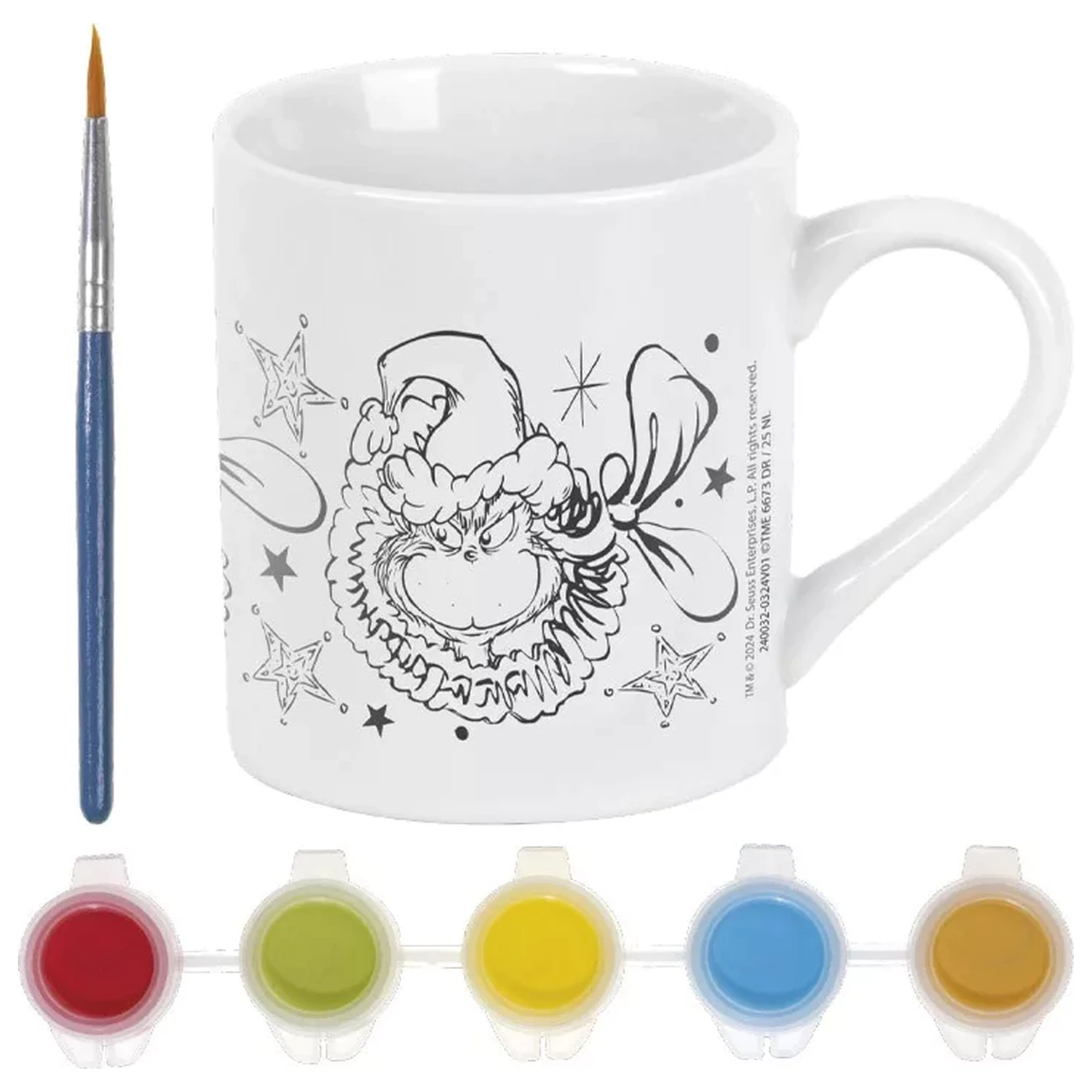A Grincs Dr Seuss festhető porcelán bögre 235 ml  termékfotó