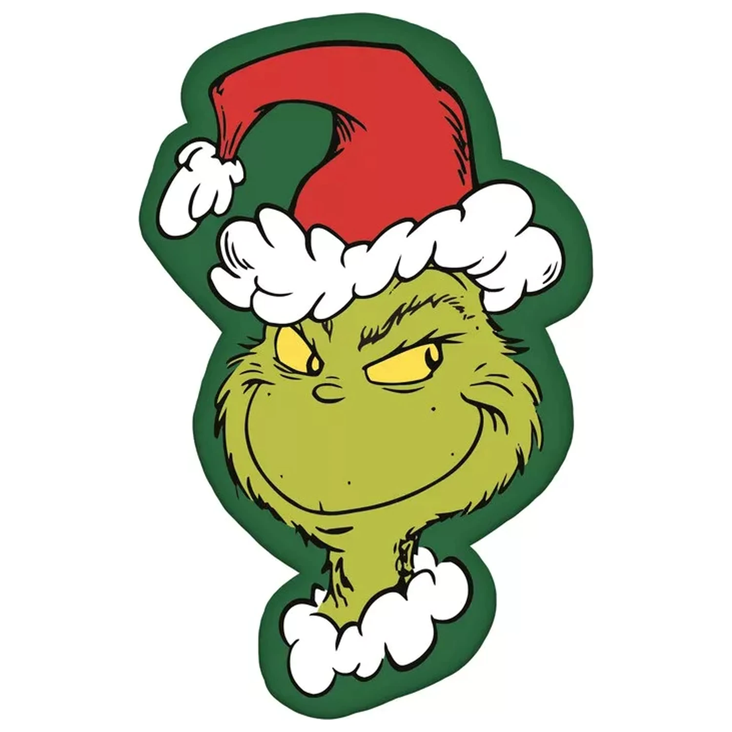 A Grincs Green Smile formapárna, díszpárna 36x23 cm termékfotó