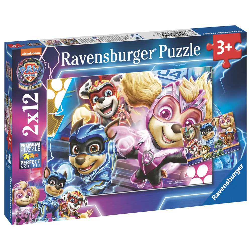 A Mancs őrjárat The mighty movie puzzle 2x12db-os termékfotó
